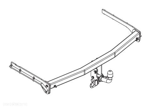 CHRYSLER VOYAGER+GRAND2004-20 HAK HOLOWNICZY Z KULĄ WYPINANĄ HORYZONTALNIE+MODUŁ13PIN - 5