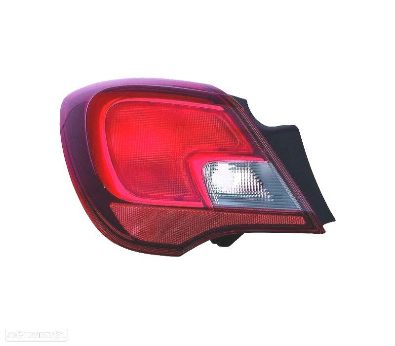 FAROLIM ESQ PARA OPEL CORSA E 3D 15-19 BRANCO VERMELHO - 1