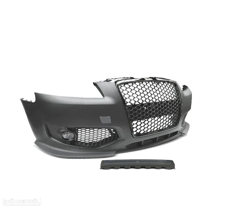 PÁRA-CHOQUES FRONTAL AUDI A3 8P 04-08 PRETO LOOK RS3 - 1