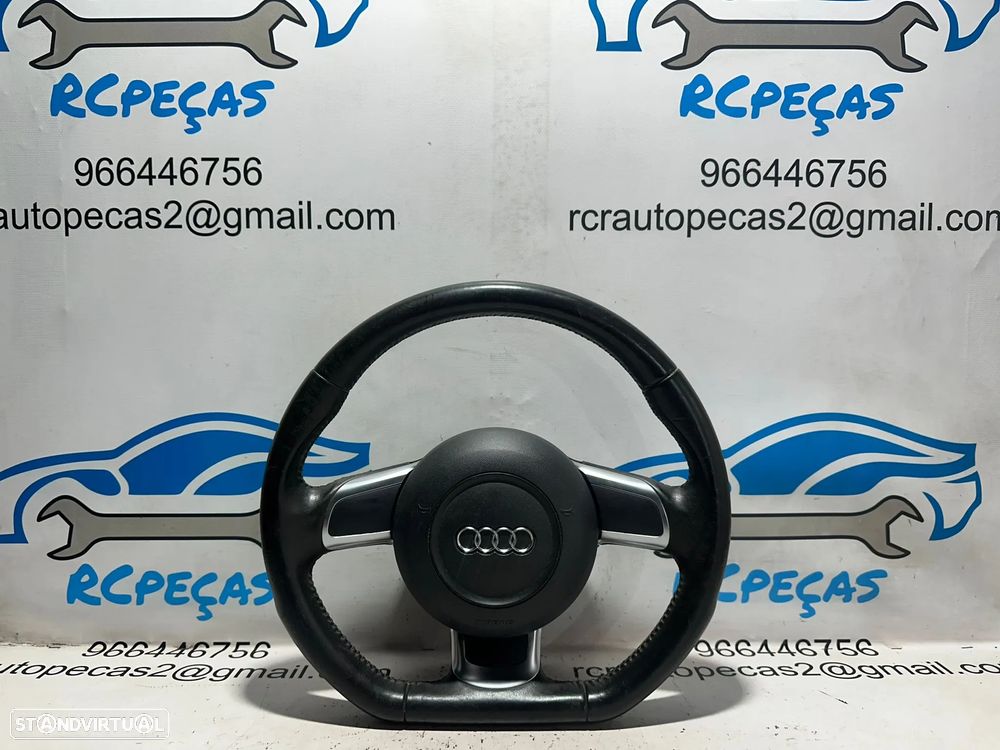 .Volante Pele Flat Bottom Audi TT 8J 2006 - 2014