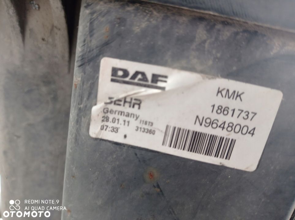 CHŁODNICA WODY DAF XF 105 1861737 - 2