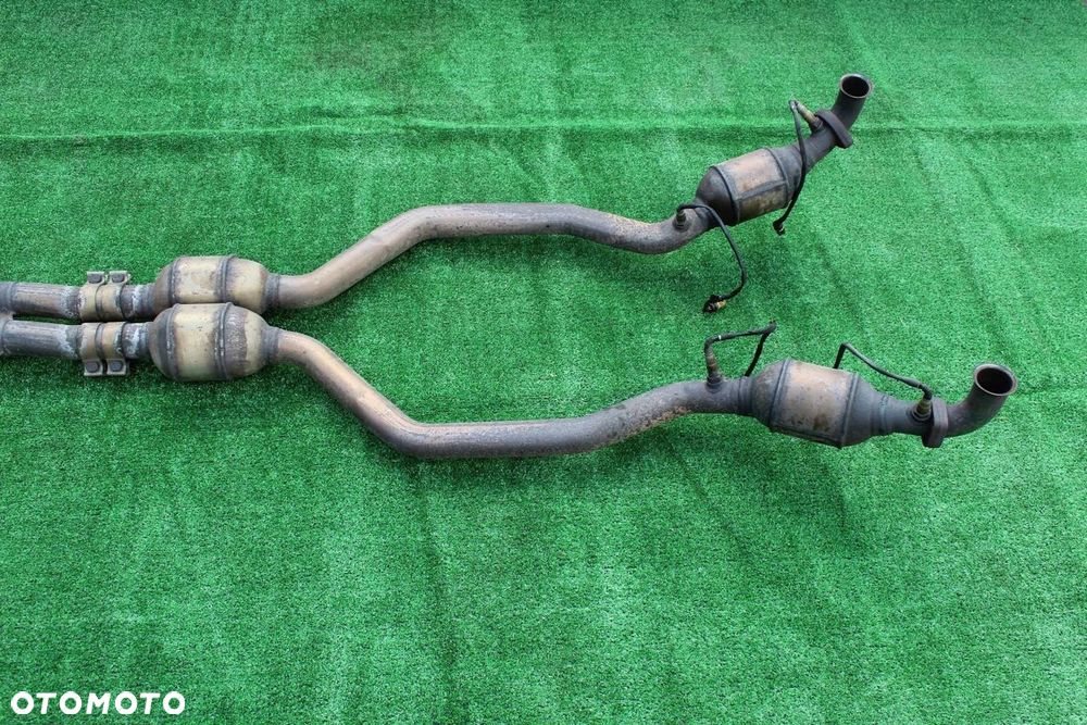 Układ wydechowy kompletny katalizatory tłumik Mercedes SL R230 SL500 - 6