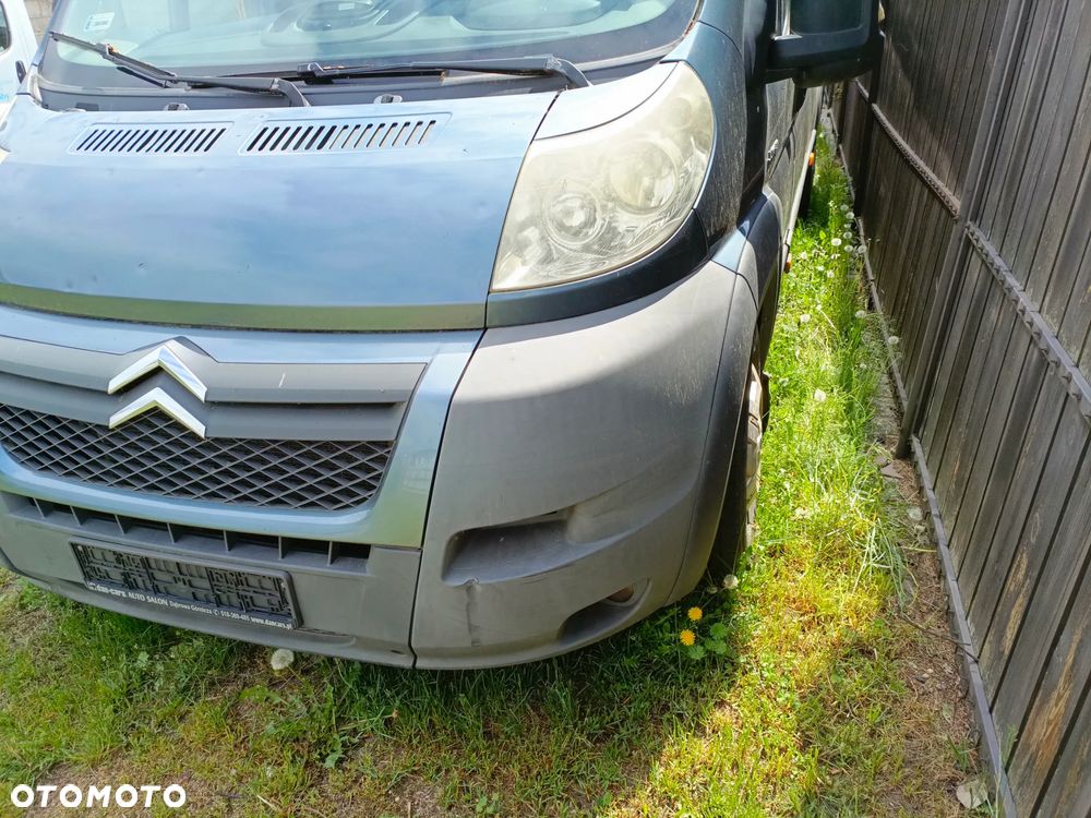 Ducato Boxer Jumper 2007-2014 przód kompletny 691/A GRIGIO FER. maska błotniki reflektory pas przedni zderzak halogeny grill atrapa oraz silnik 3,0 euro4 156ps F1CE0481D 06-11r z możliwością odpalenia/sprawdzenia Tył karoserii oszklony pod autobus kamper - 4