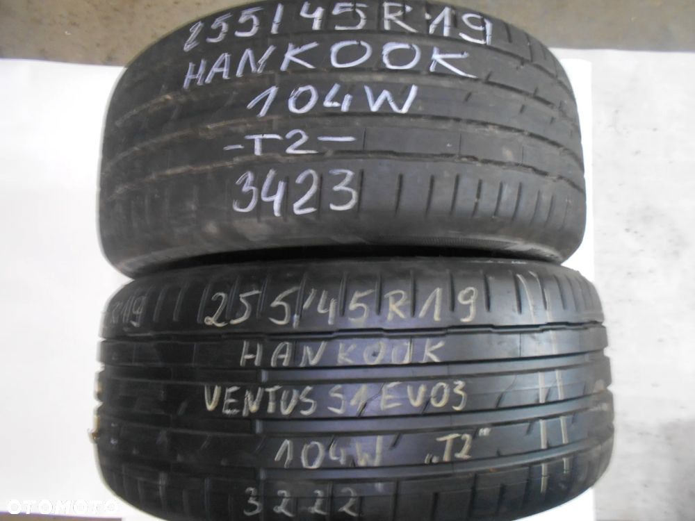 OPONY 255/45R19 HANKOOK VENTUS S1 EVO3 T2 DOT 3423 / 3222 7.4MM - 1