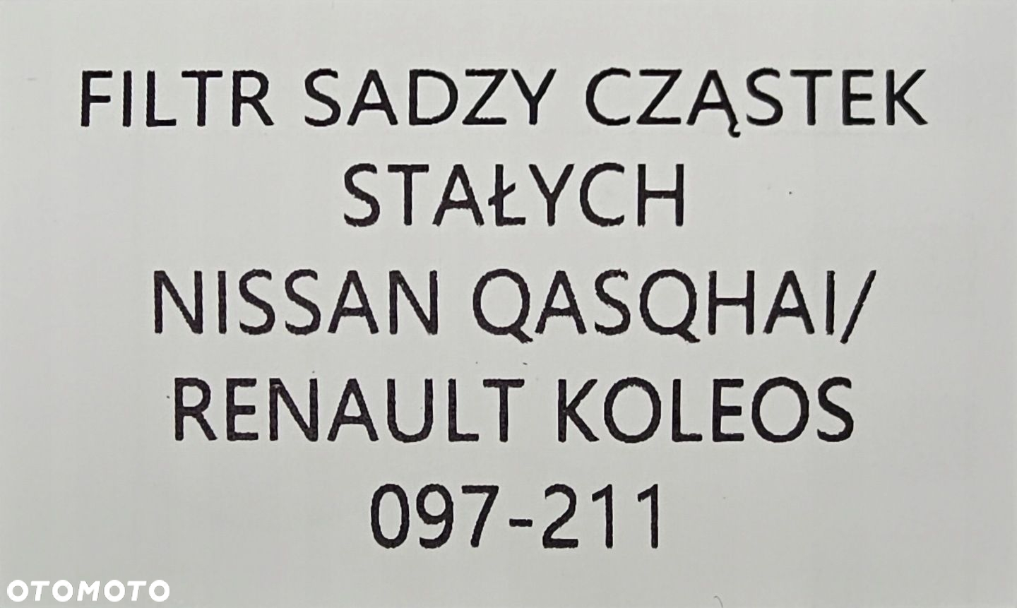 NOWY FILTR CZĄSTEK STAŁYCH RENAULT KOLEOS I / NISSAN QASHQAI J10 2.0 DCI - 6