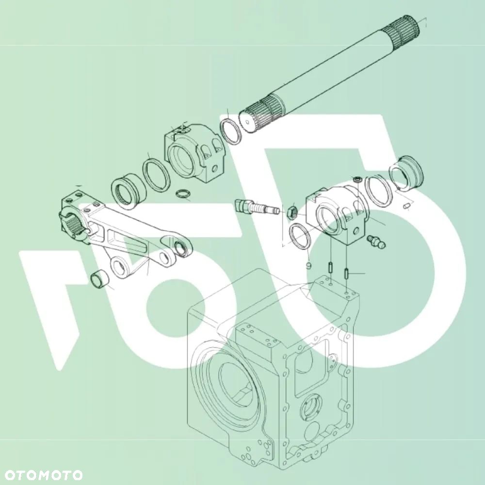 Wałek 3716527M13 Ramię Tylny TUZ 604B1 657B3 656B2 Massey Ferguson 8250 - 15