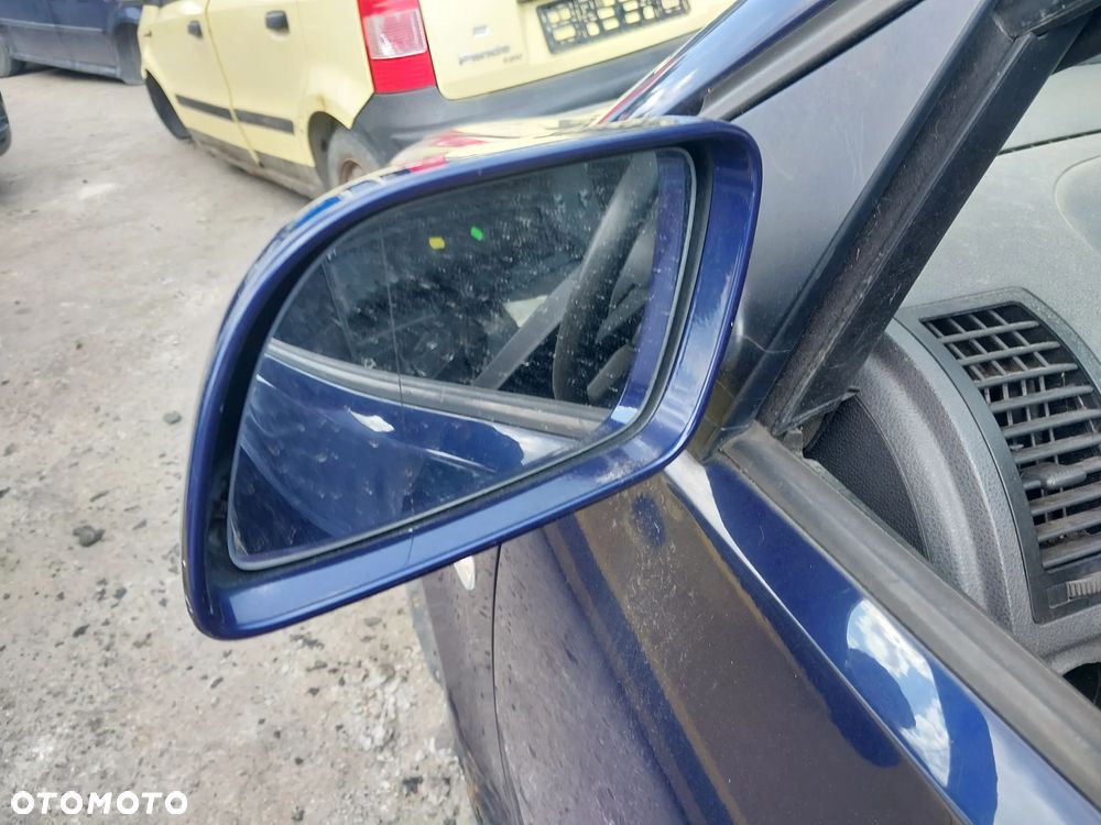 Lusterko zewnętrzne lewe prawe grzane elektryczne Volkswagen Polo 9N 4 IV kolor LD5Q Niebieskie - 2