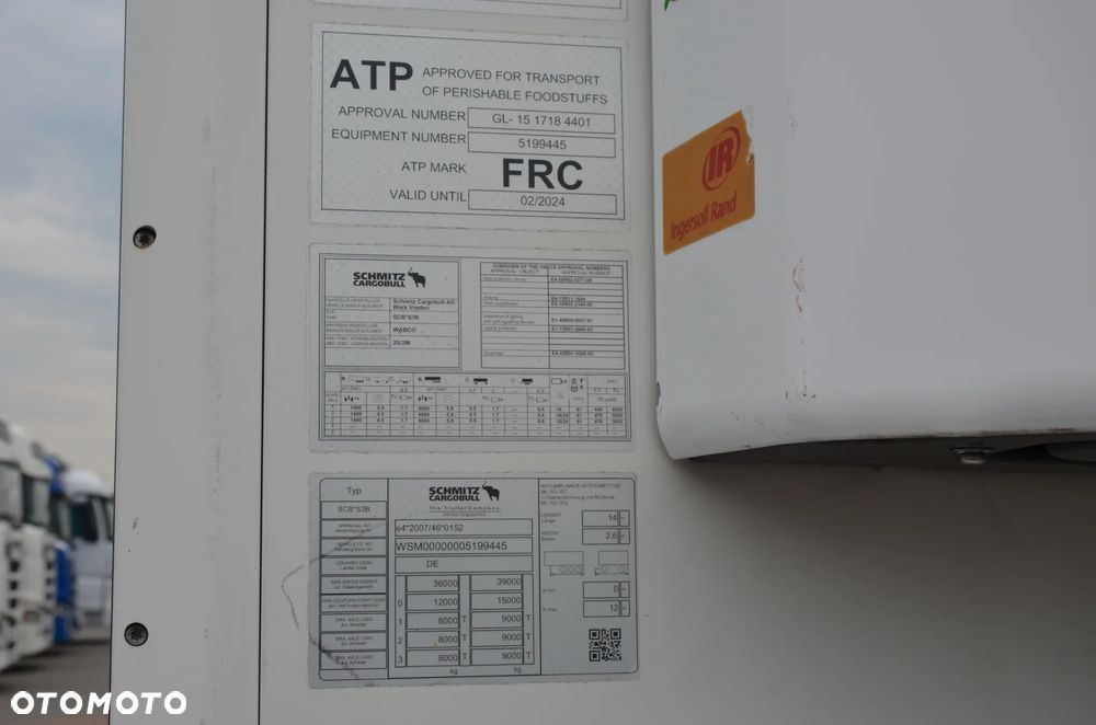 Schmitz Cargobull CHŁODNIA / THERMO KING / 2231 mth ! / KOSZ PAL. / DOPPELSTOCK / DRUKARKA / DE / 9445 - 16