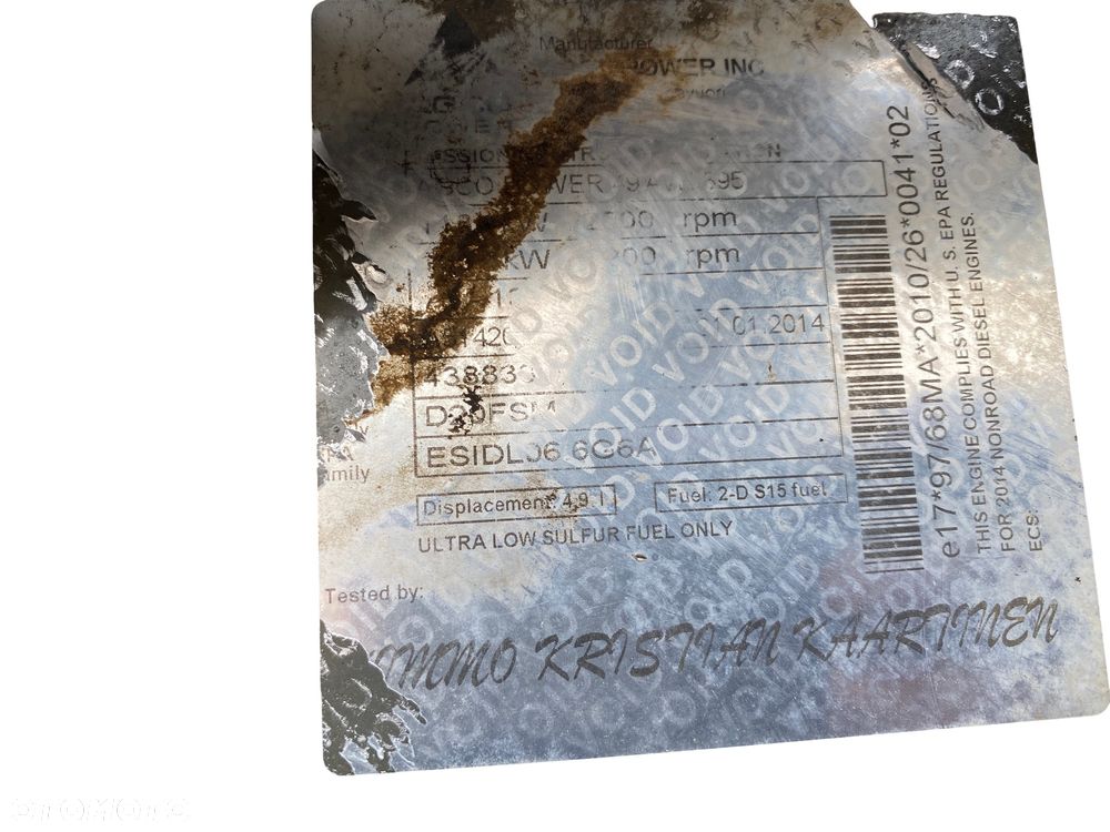 BLOK SILNIKA SISU AGCO POWER 44AWI 453084164 VALTRA N101 MASSEY FERGUSON - 6