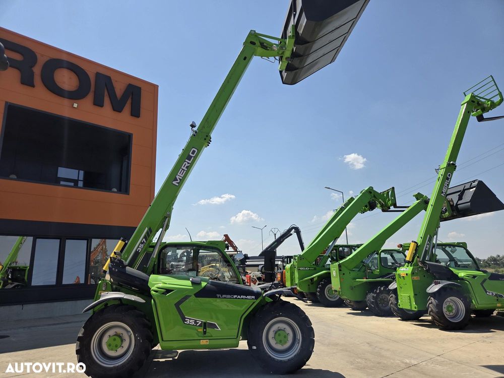 Merlo TF35.7-140, ridica 3,5t la 7m, motor Deutz 140CP, cupa si furci, transmisie 4x4, aer conditionat, Masa operatinala 6800kg, lungime 4,4m, latime 2,3m, produs in ITALIA, garantie 1 an, posibilitate leasing-PROMOTIE 81.900 EUR+Tva - 9
