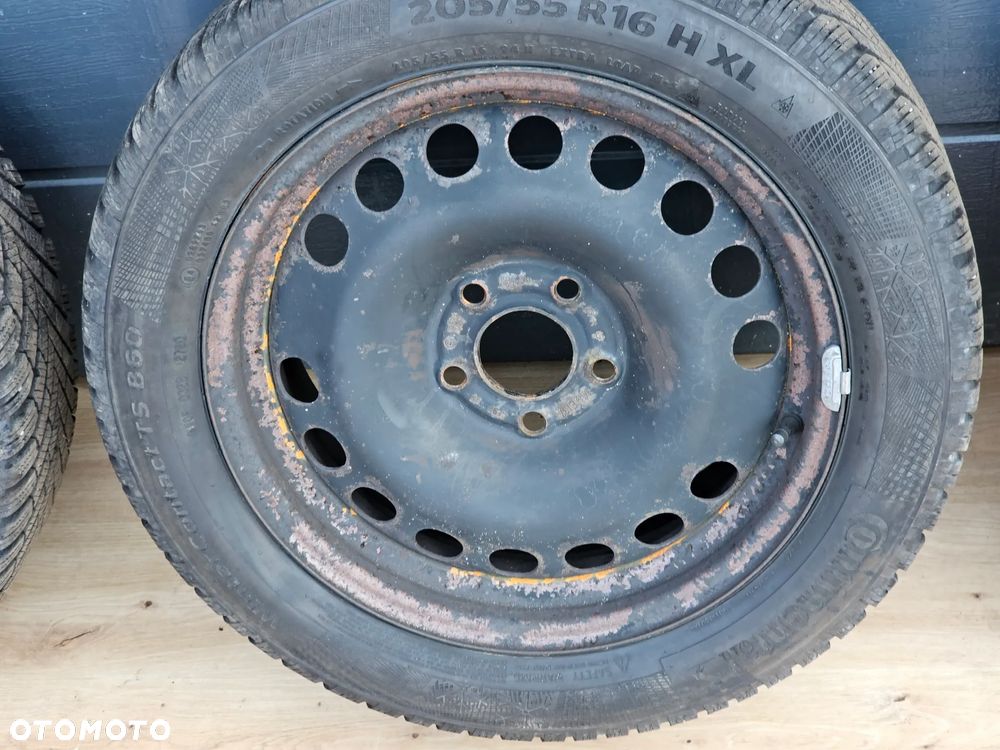 KOŁA FELGI STALOWE 16 OPONY ZIMOWE OPEL VECTRA C SIGNUM ASTRA H MERIVA B ZAFIRA A B 5x110 ET37 205/55/16 - 5
