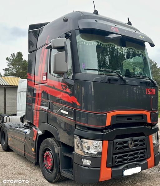 Renault T520 GLOB XXL AUTOMAT RETARDER FULLSPOJLERY ACC MOTOR:13L XENONY LED LODÓWKA SKÓRA 2xALUTANK EURO 6 2016 ŁADNA - 3