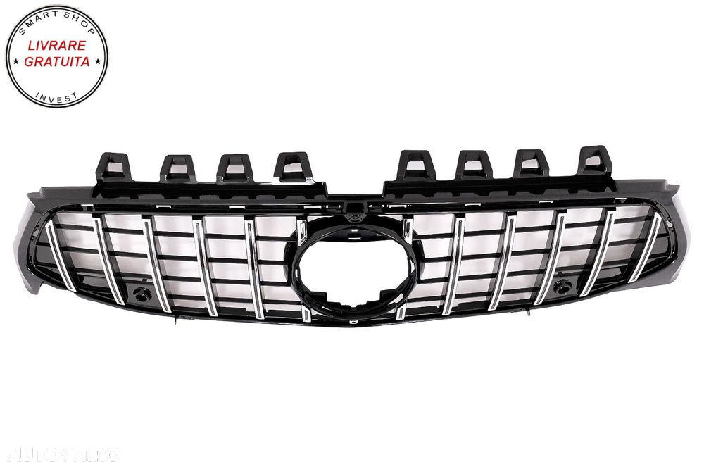 Grila Centrala Mercedes CLA X118 C118 (2019-05.2023) GT-R Panamericana Design Crom- livrare gratuita - 5