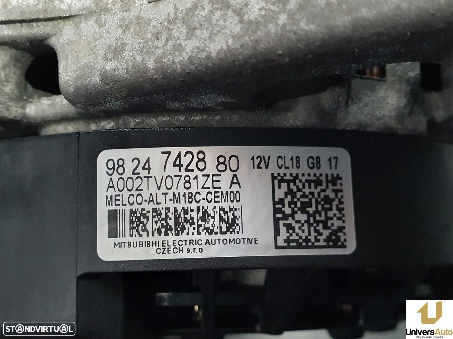 ALTERNADOR PEUGEOT 3008 SUV 2018 -9824742880 - 8