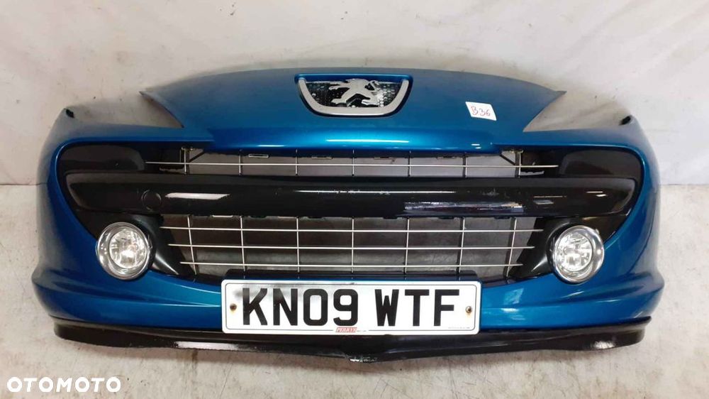 ^ ZDERZAK PRZÓD PRZEDNI DO PEUGEOT 207 HALOGENY URBAN MOVE KMF NIEBIESKI - 1