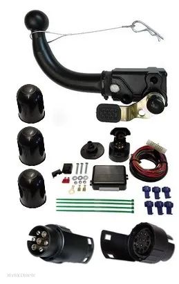 ORYGINALNY AUTOMATYCZNY HAK HOLOWNICZY+MODUŁ+7PIN/13P do AUDI A4 B7 B6+SEDAN 2000-2007 - 2