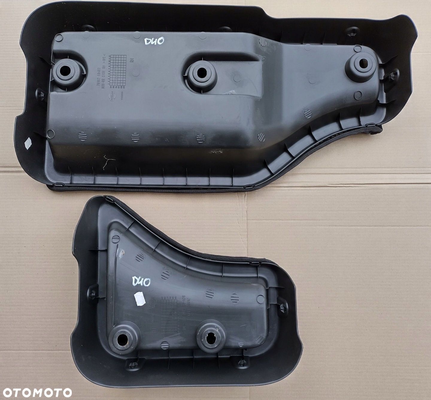 NISSAN NAVARA D40 SCHOWEK SCHOWKI POD KANAPE TYLNĄ KOMPLET - 2