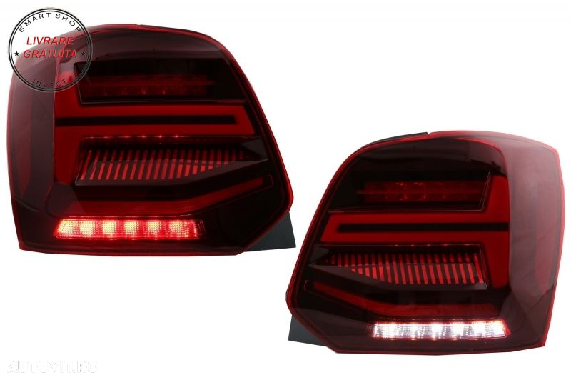 Pachet Exterior cu Faruri si Stopuri VW Polo 6R 6C (2009-2017) R-Line Design Semna- livrare gratuita - 15