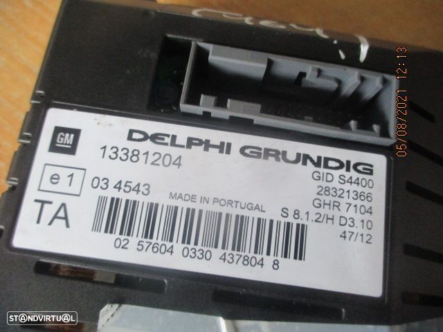 Display Relogio 13381204 OPEL CORSA D 2012 - 3