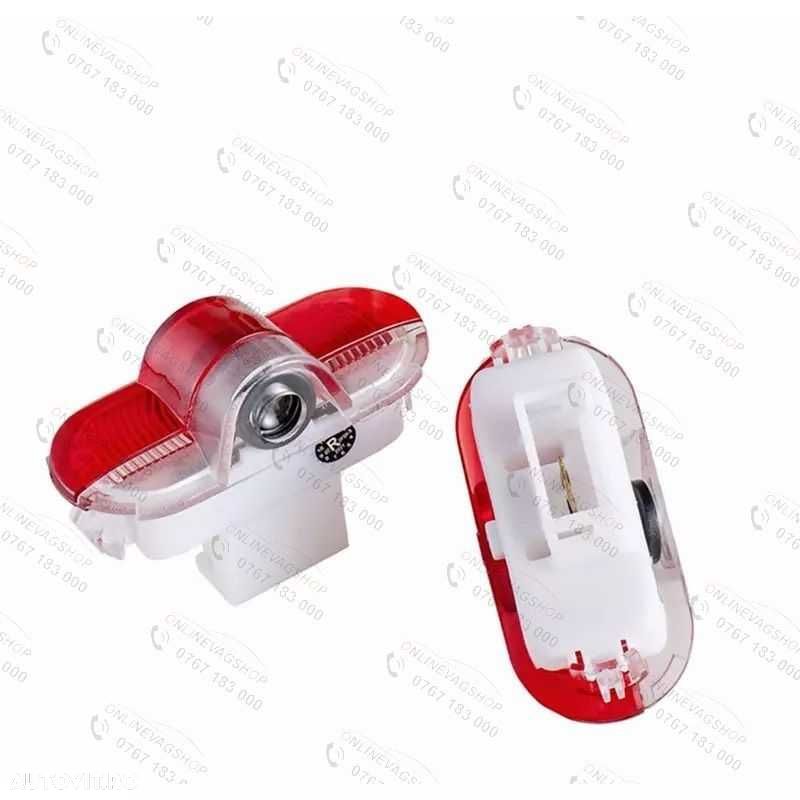 Set 2 lampi dedicate cu logo Volkswagen pentru portiere VW Golf 4,Bora - 3