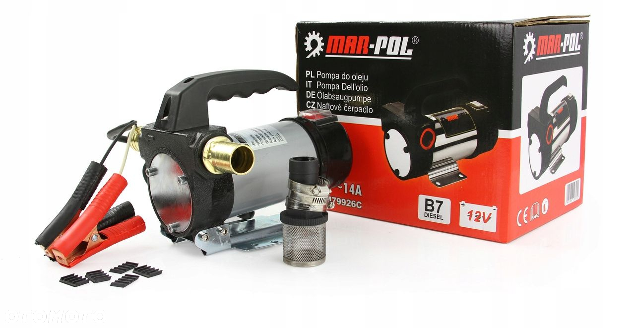 DYSTRYBUTOR POMPA DO SPUSZCZANIA PALIWA ROPY OLEJU NAPĘDOWEGO 12V MINI CPN - 3