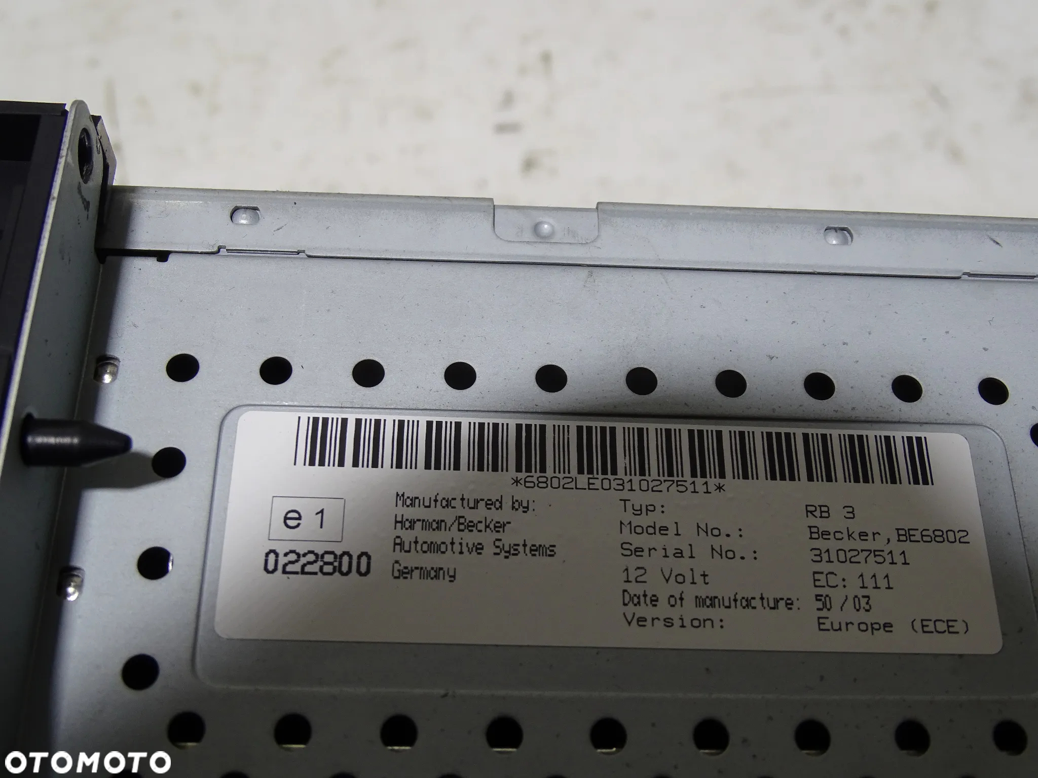 RADIO RADIOODTWARZACZ CHRYSLER VOYAGER IV LIFT CARAVAN P56038643AE F-VAT - 5