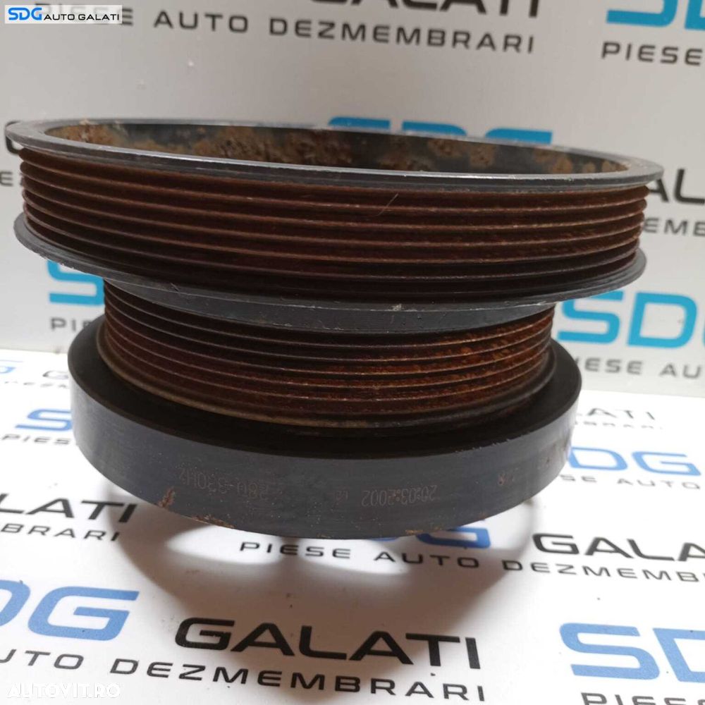 Fulie Rola Vibrochen Arbore Cotit Mercedes Clasa E Class W211 E180 E200 1.8 Kompressor 2002 - 2009 Cod A1110301003 [2600] - 4