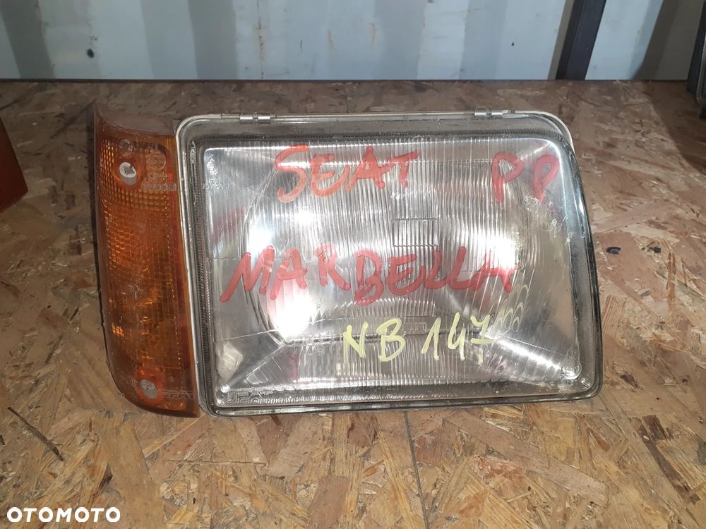 Reflektor PRAWY PRAWA LAMPA PRZÓD SEAT MARBELLA - 1