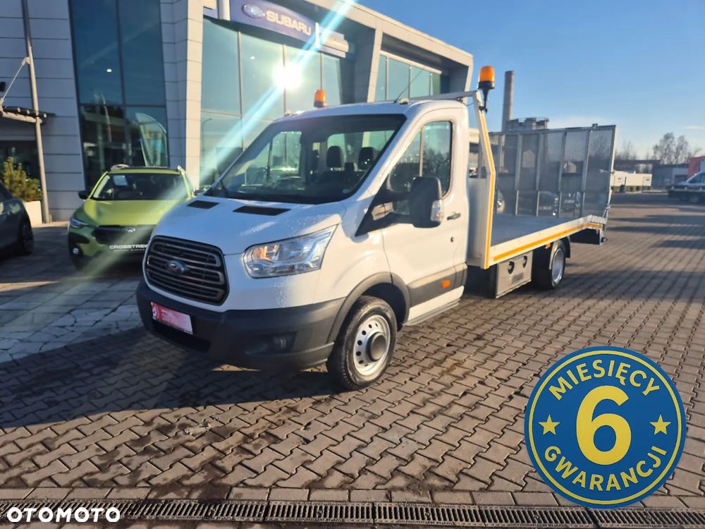 Ford Transit 2.0 TDCi / AUTOLAWETA / LAWETA DO MASZYN / SZEROKI NAJAZD / STAN IDEALNY / 1 WŁ / BEZWYPADKOWY / ORYGINALNY PRZEBIEG / 3 MIEJSCA / POMOC DROGOWA / NAPĘD TYŁ / EURO 6 / NISKI PRZEBIEG! - 2