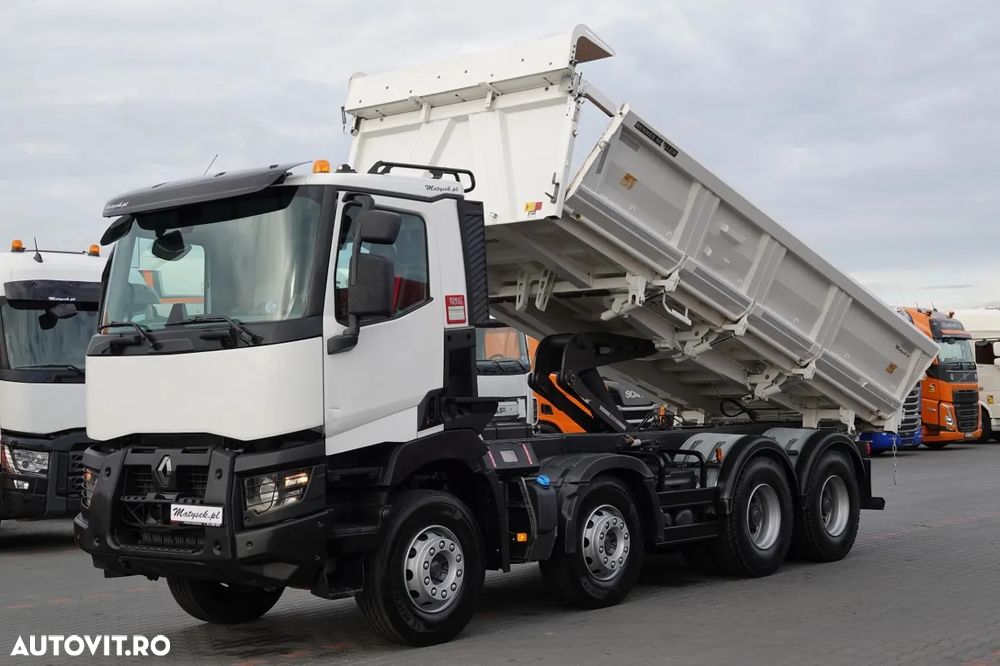 Renault C 460 / 8x4 / CAMION BASCULANTE / HIDROBOARD / BORDMATIC / EURO 6 / ANVELOPE 100% / IMPORTAT / DUPA CONTRACTUL DE SERVICE - 1