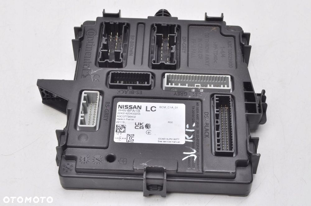 NISSAN JUKE II F16 KOMPUTER MODUŁ STEROWNIK BCM 284B2-6PA1B - 1