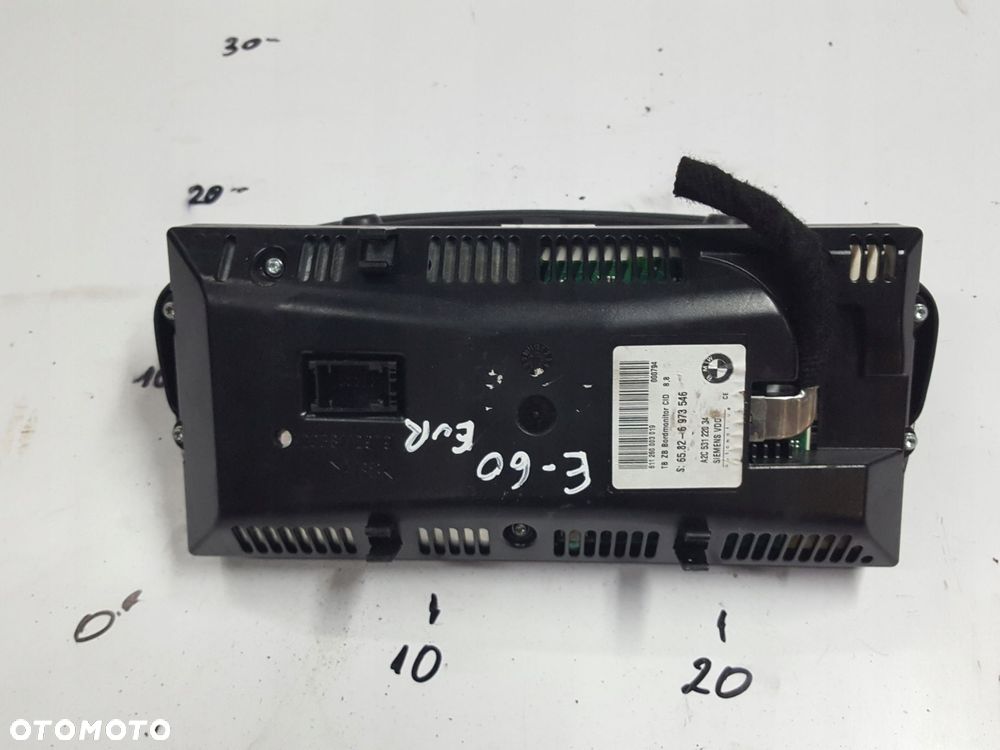 BMW 5 E60 E61 03-06r WYŚWIETLACZ MONITOR NAWIGACJI 6973546 - 2