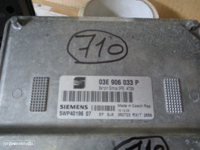 Centralina 03E906033P  5WP401607 SEAT IBIZA 2003 1.2I SIEMENS - 3