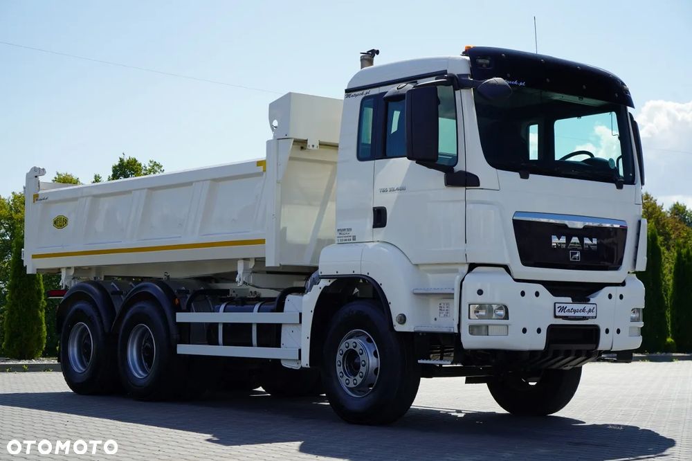 MAN TGS 33.400 / 6X4 / 2 STRONNA WYWROTKA / HYDROBURTA / BORDMATIC / MEILLER KIPPER /   EURO 5 - 13