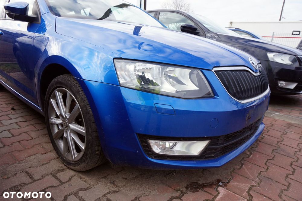 MASKA ZDERZAK BŁOTNIKI LAMPY OCTAVIA III 5E5 LF5W RADAR SPRYSKI SKODA 2012-2016 NIEBIESKI PRZÓD KOMPLETNY - 2