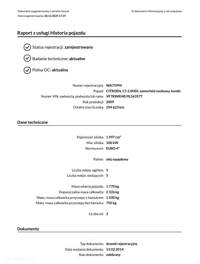 Citroën C5 HDi 135 FAP Confort - 5