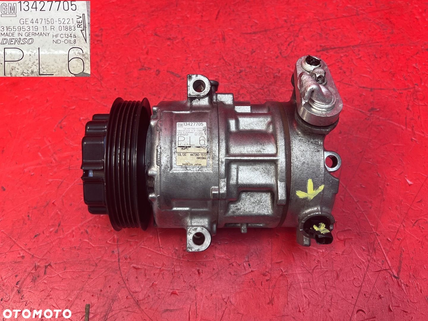 Sprężarka Klimatyzacji Opel Astra Adam 1.0 T B10XFT LE1 13427705 - 1
