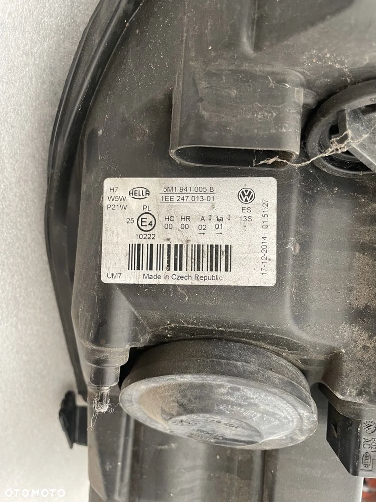 VW Golf V Plus reflektor lewy lampa przód - 5