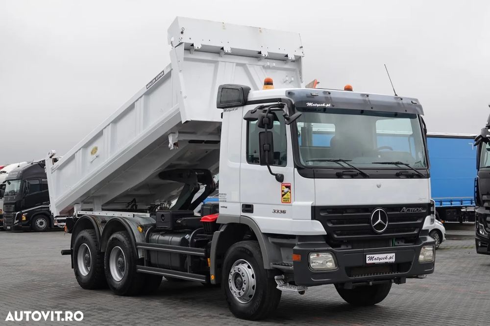 Mercedes-Benz ACTROS 3336 / 6x4 / CAMION BASCULANTE / BORDMATIC / HYDROBOARD / MEILLER KIPPER / EPS + AMBREIE / IMPORTAT - 3