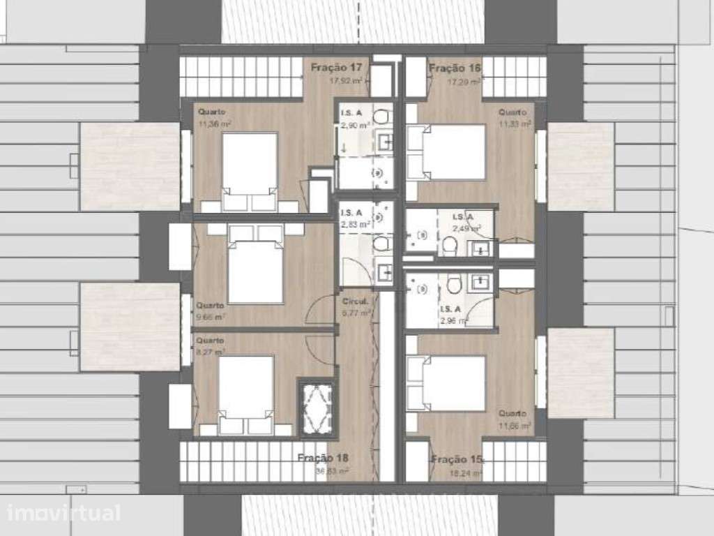 Apartamento T2 Duplex novo no Centro Histórico do Porto - Grande imagem: 5/5
