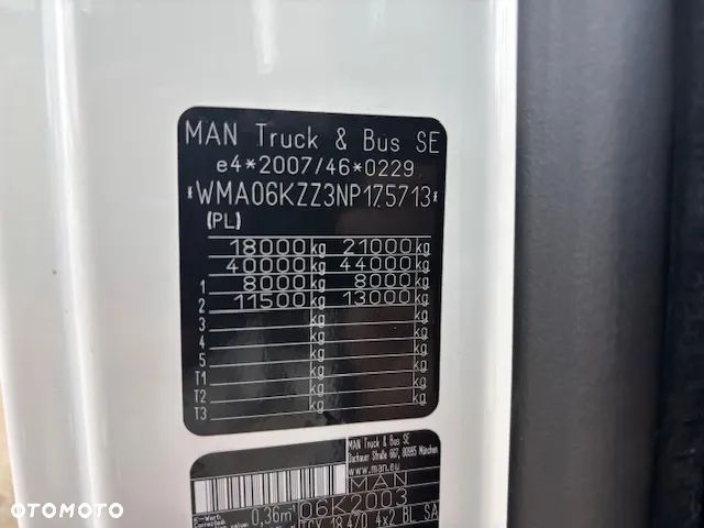 MAN TGX 18.470 BL SA GX RETARDER - 19