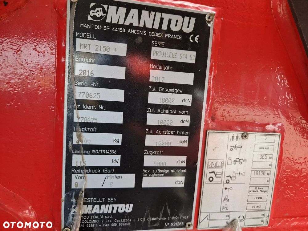 Manitou MRT 2150 M485 - 10