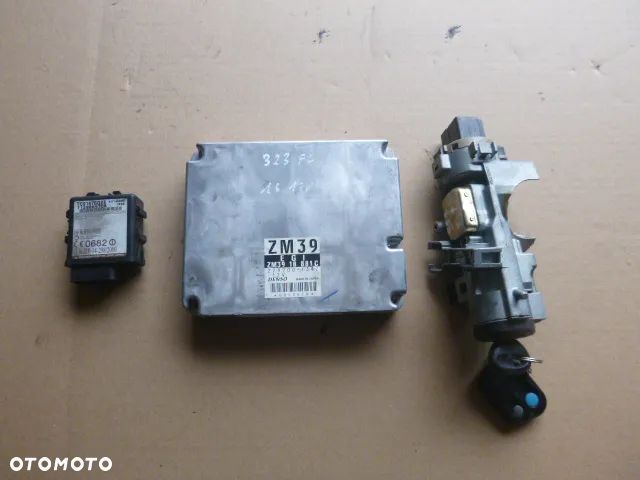 ZESTAW STARTOWY KOMPUTER STACYJKA IMMOBILIZER MAZDA 323F 1.6 16V LIFT 01-03 ZM39 - 1