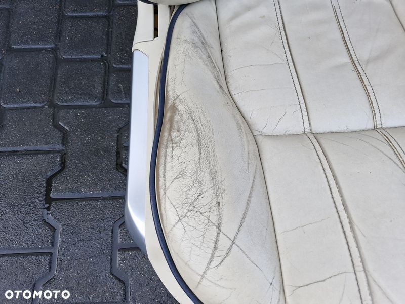 range rover l322 fotel prawy przód przedni pasażera skóra uk - 3
