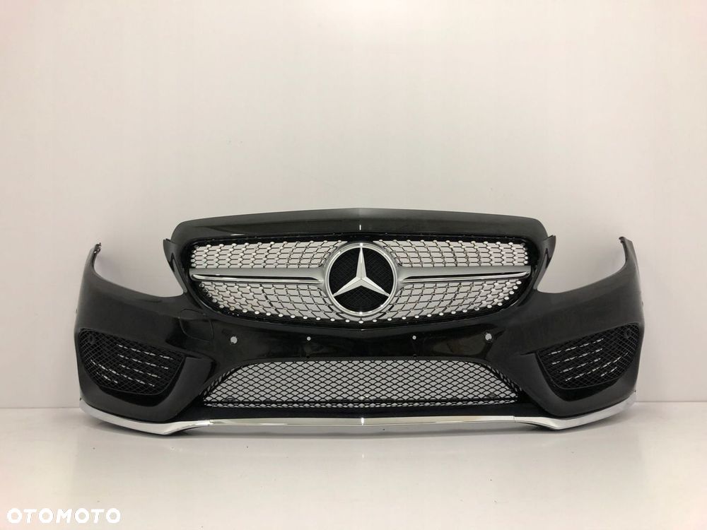 MERCEDES C-KLASA W205 AMG PRZEDLIFT ZDERZAK PRZÓD PRZEDNI - 1