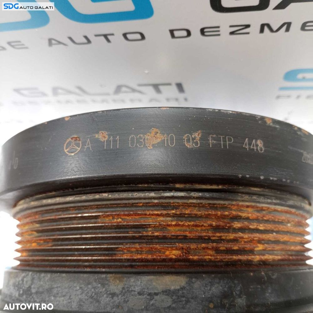 Fulie Rola Vibrochen Arbore Cotit Mercedes Clasa E Class W211 E180 E200 1.8 Kompressor 2002 - 2009 Cod A1110301003 [2600] - 5