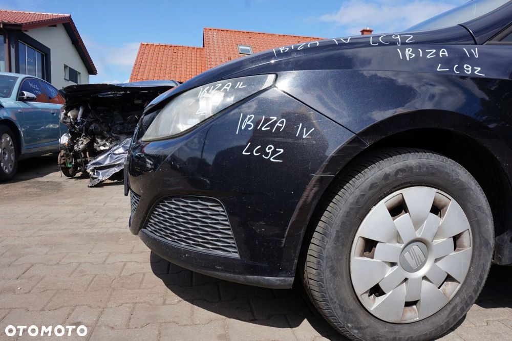 MASKA ZDERZAK BŁOTNIKI LAMPY IBIZA IV 6J LC9Z  SEAT 2008-2012 CZARNY PRZÓD KOMPLETNY - 13