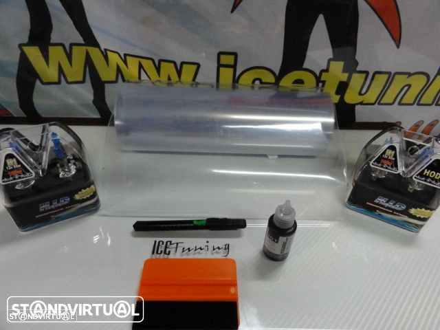 Farois frontais com luz branca 5000k para Honda civic 92-95 JDM Fundo preto - 13