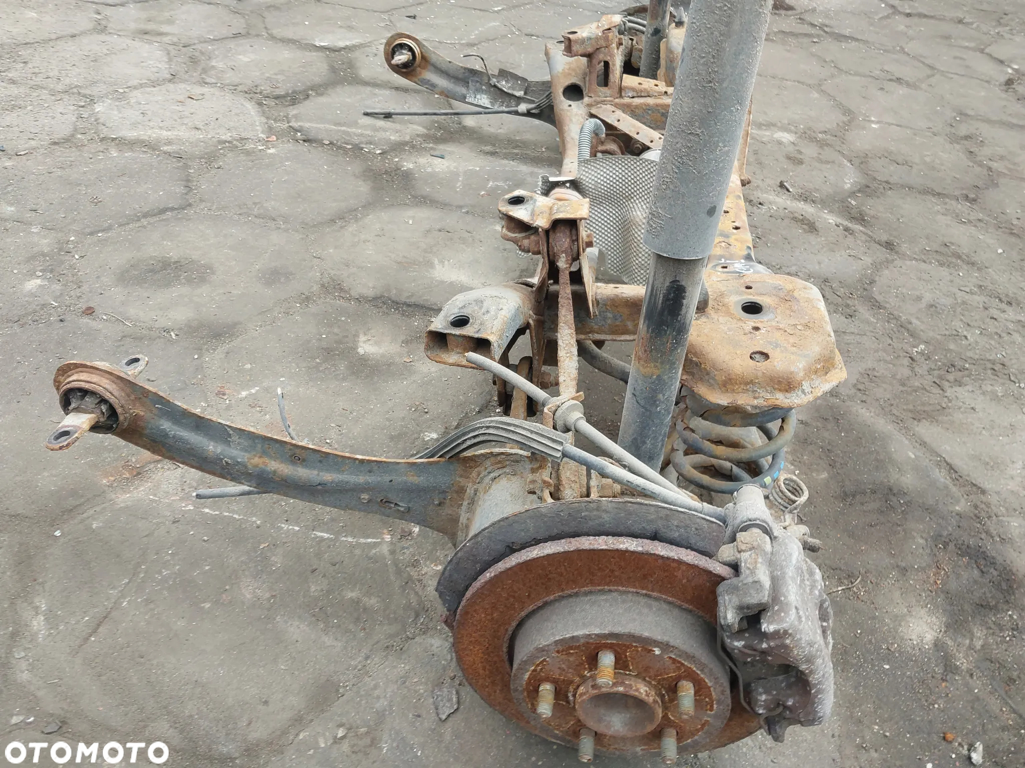 Belka tylna sanki tył tylne Ford C-Max Cmax 1 I Lift MK1 wachacz zacisk hamulcowy prawy lewy piasta amortyzator - 4