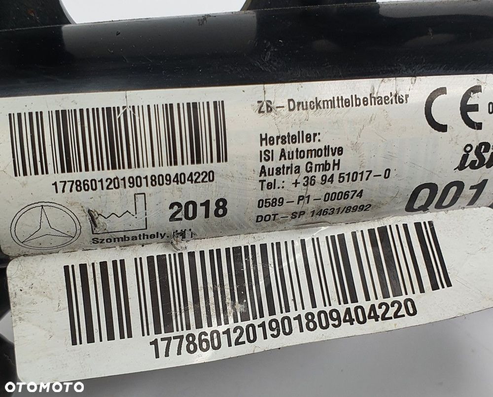 GAŚNICA SILNIKA MERCEDES W177 1778601201 - 3